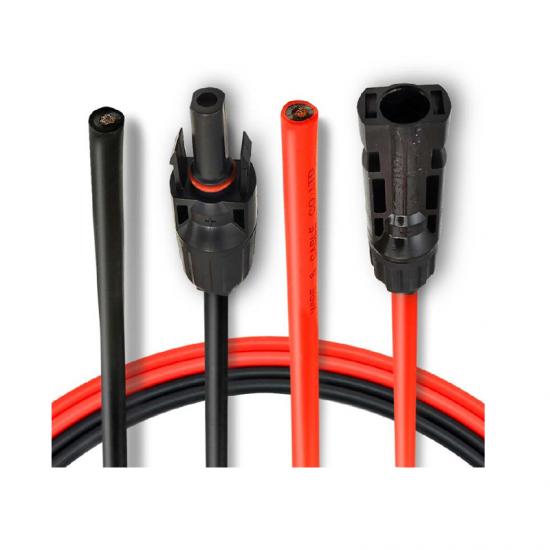 solar panel extension cable with mc4 male to female connectors